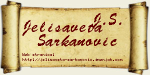 Jelisaveta Šarkanović vizit kartica